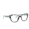 Prada PR 04WV Eyeglasses 05H1O1 spotted blue - product thumbnail 2/4