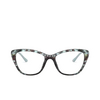 Prada PR 04WV Eyeglasses 05H1O1 spotted blue - product thumbnail 1/4