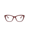Prada PR 04WV Eyeglasses 07H1O1 bordeaux / grey havana - product thumbnail 1/4