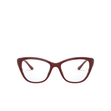 Prada PR 04WV Eyeglasses 07H1O1 bordeaux / grey havana - front view
