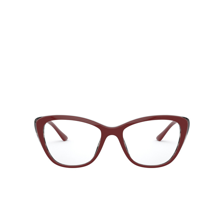Prada PR 04WV Eyeglasses 07H1O1 bordeaux / grey havana - 1/4