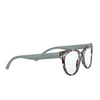 Prada PR 05WV Eyeglasses 05H1O1 blue / brown - product thumbnail 2/4
