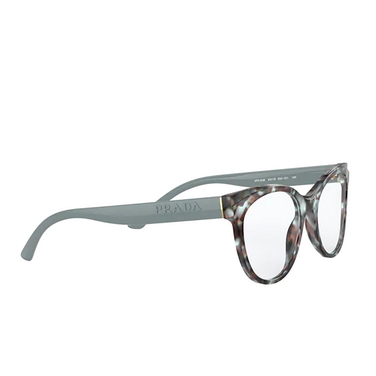 Prada PR 05WV Eyeglasses 05H1O1 blue / brown - three-quarters view