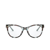 Prada PR 05WV Eyeglasses 05H1O1 blue / brown - product thumbnail 1/4