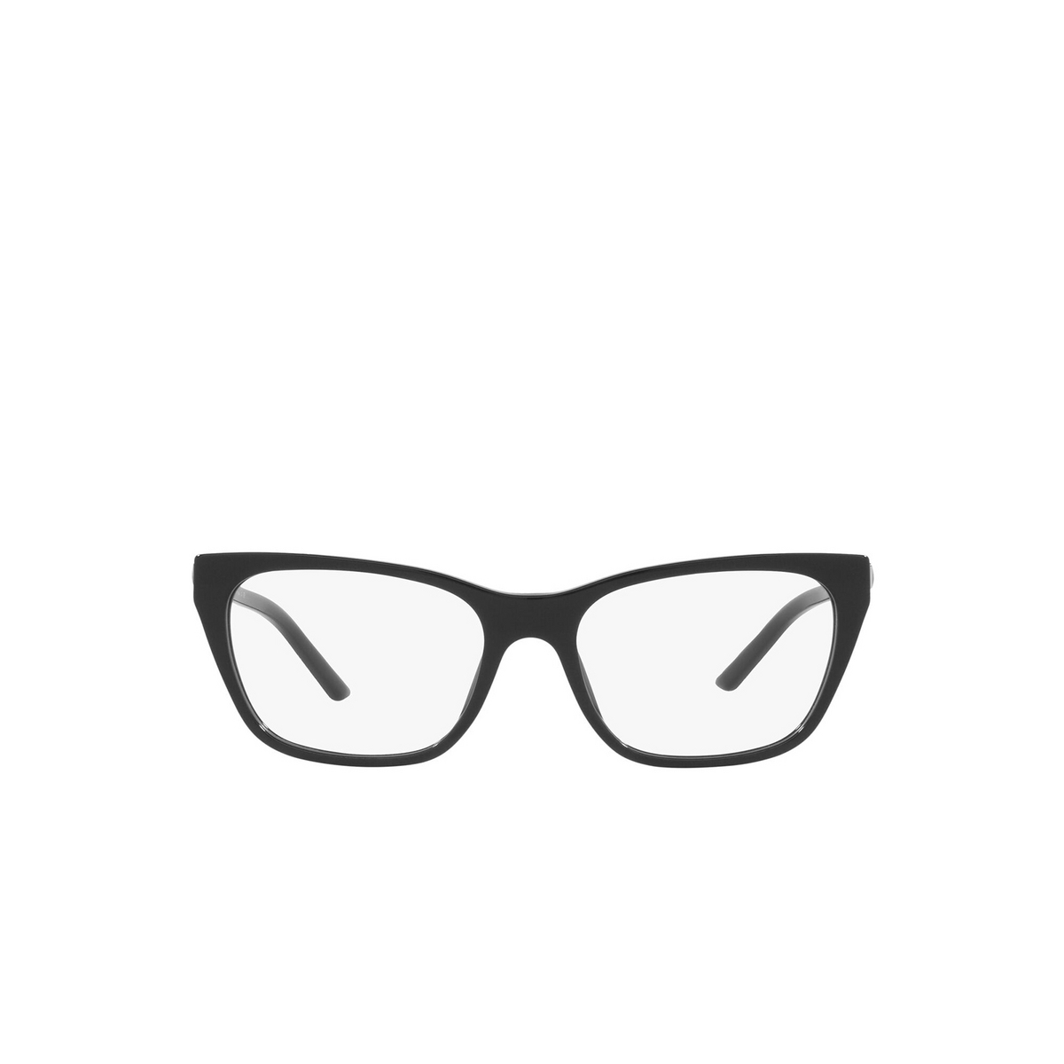 Prada® Butterfly Eyeglasses: PR 05YV color Black 1AB1O1 - front view.