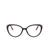 Prada PR 06WV Eyeglasses UAN1O1 bordeaux - product thumbnail 1/4