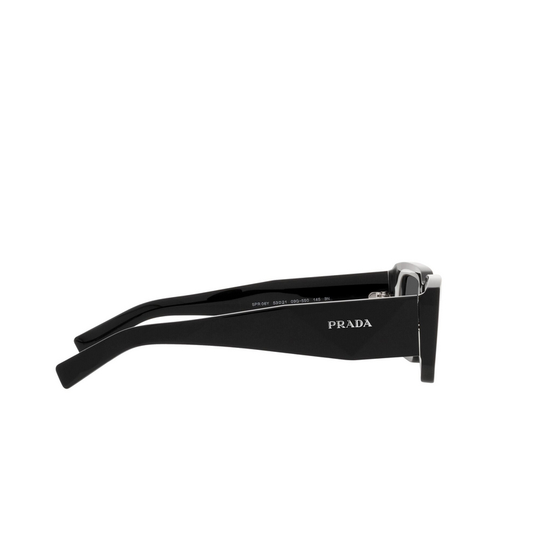 Prada PR 06YS Sunglasses 09Q5S0 black / white - 3/4