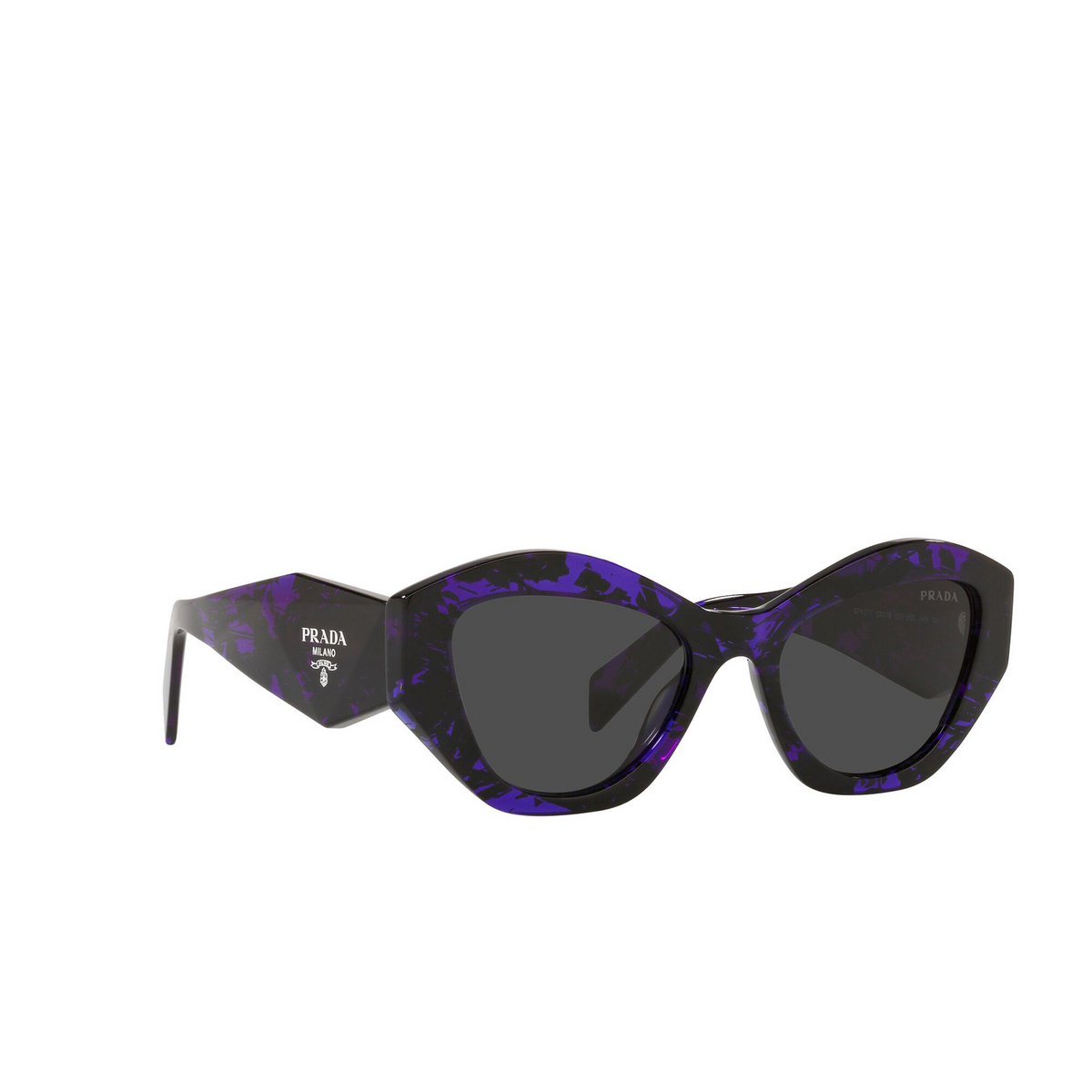 Occhiali da sole Prada PR 07YS 05V5S0 Abstract Purple - tre quarti