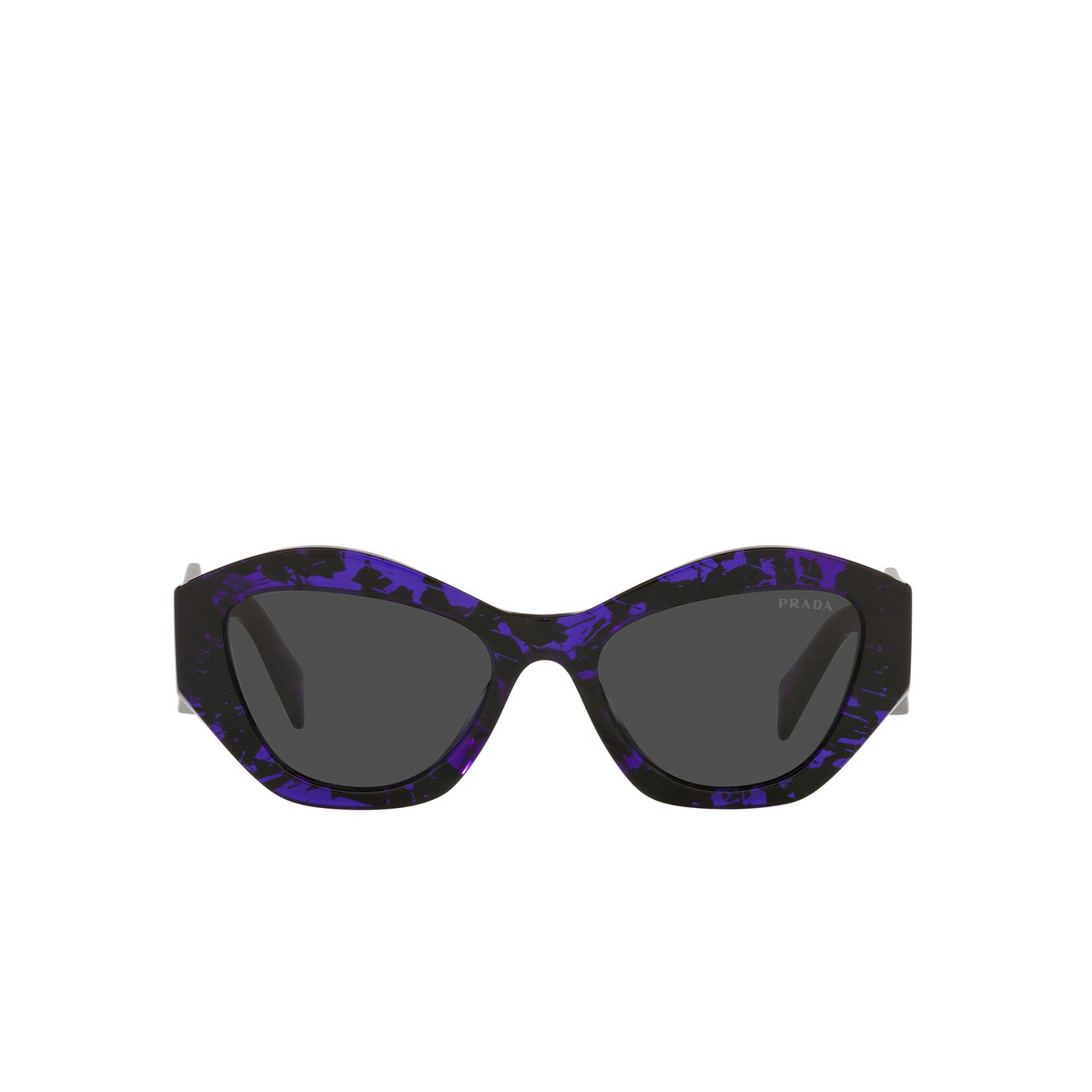 Prada® Irregular Sunglasses: PR 07YS color Abstract Purple 05V5S0 - front view.