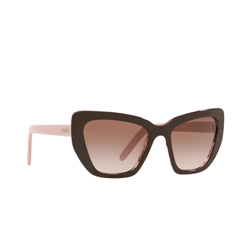 Prada PR 08VS Sunglasses ROL0A6 brown / spotted pink - 2/4