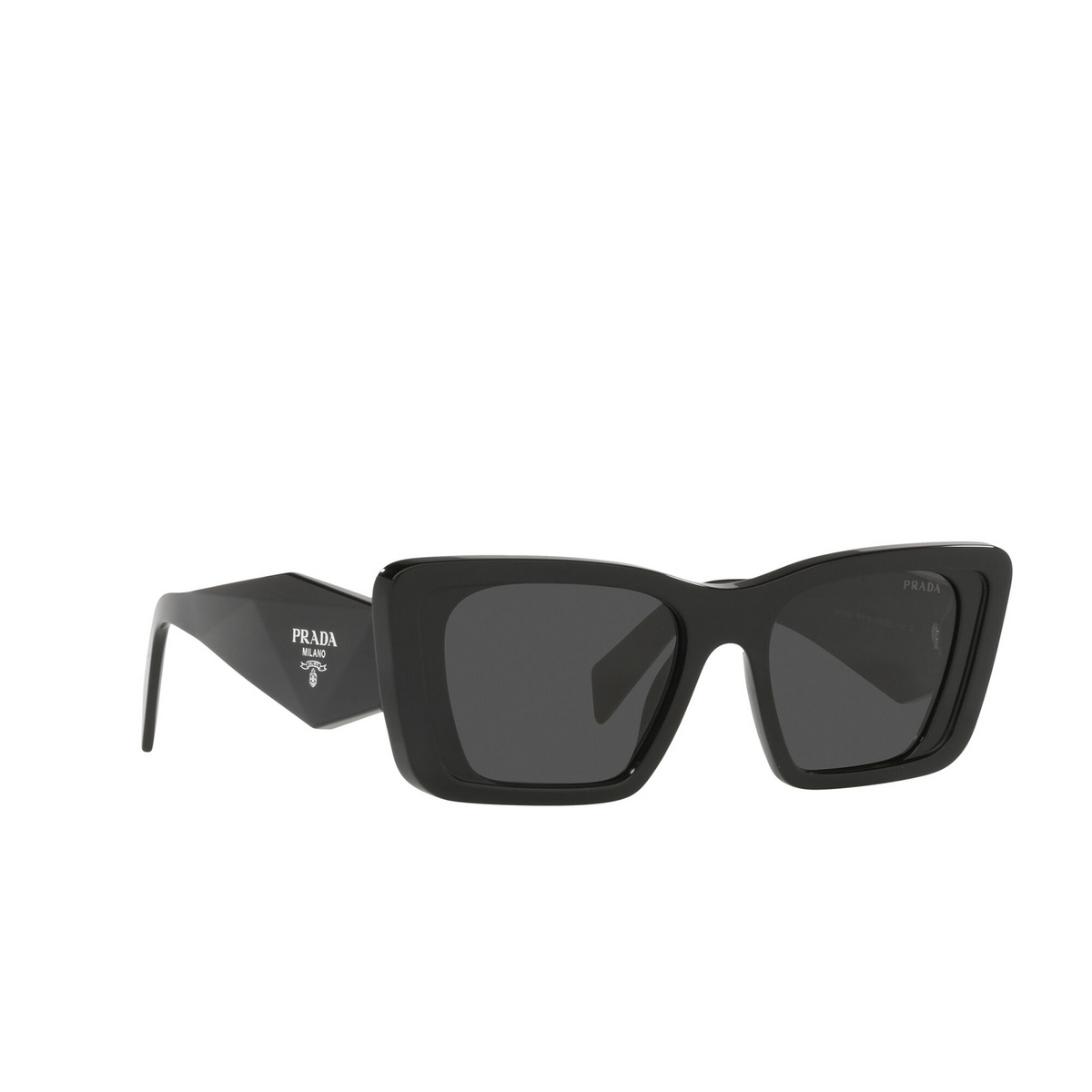 Prada PR 08YS Sunglasses 1AB5S0 Black - three-quarters view