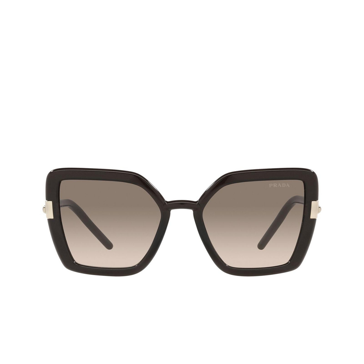 Prada PR 09WS Sunglasses 05M3D0 Crystal Dark Brown - front view