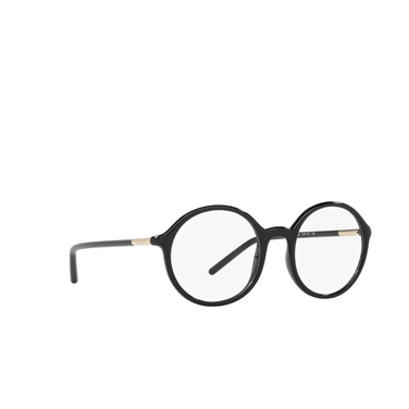Prada PR 09WV Eyeglasses 1AB1O1 black - three-quarters view