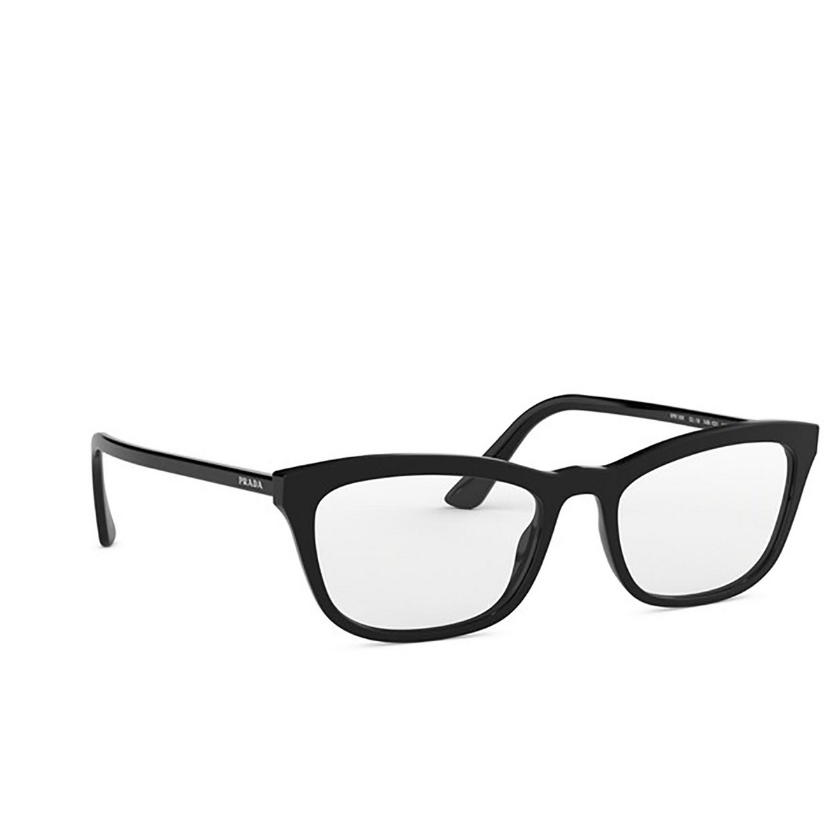 Prada® Rectangle Eyeglasses: PR 10VV color Black 1AB1O1 - 2/3.