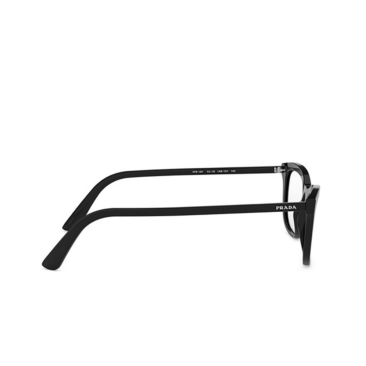 Prada® Rectangle Eyeglasses: PR 10VV color Black 1AB1O1 - 3/3.
