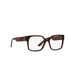 Prada® Square Eyeglasses: PR 10WV color Dark Havana 2AU1O1 - product thumbnail 2/3.