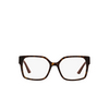 Prada® Square Eyeglasses: PR 10WV color Dark Havana 2AU1O1 - product thumbnail 1/3.