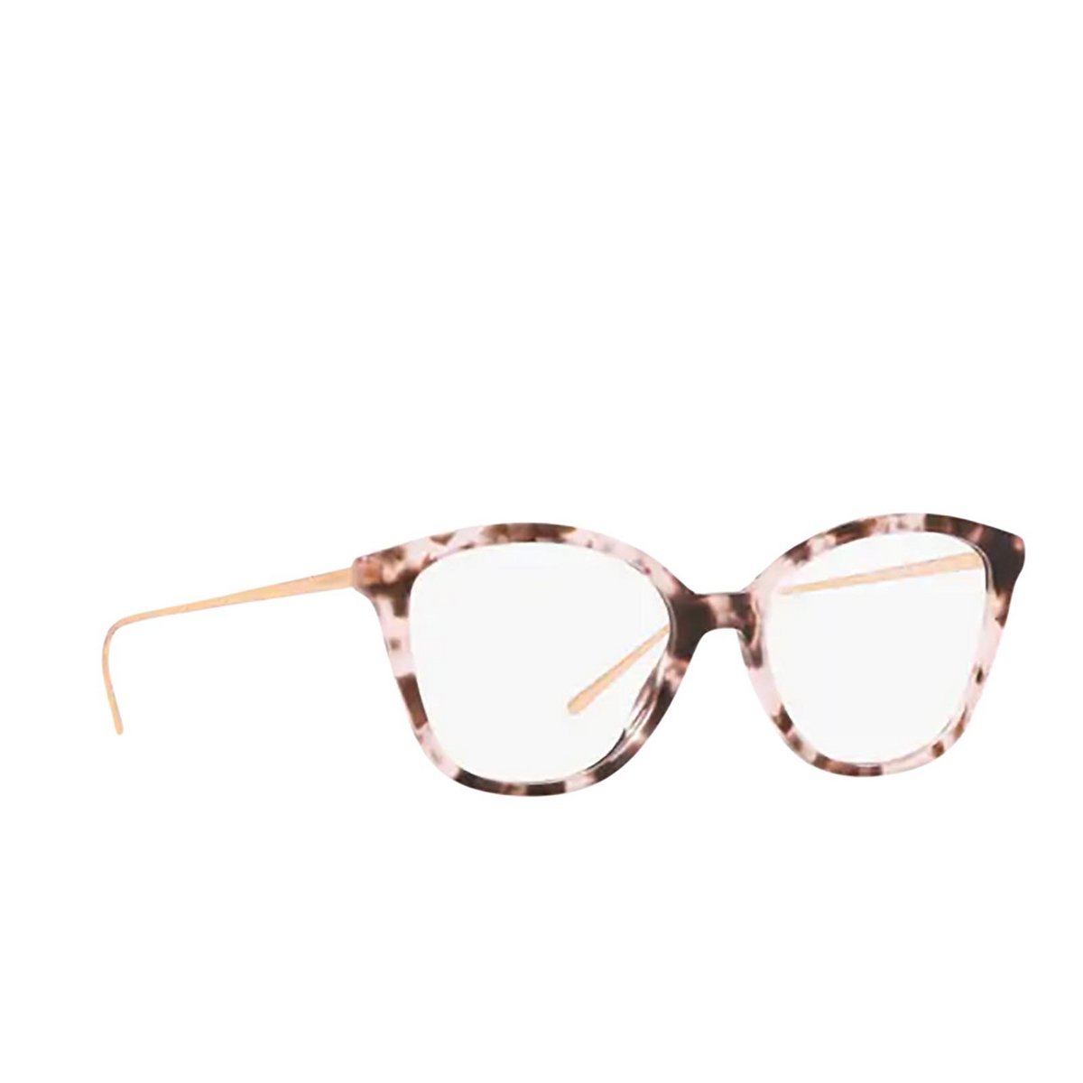 Prada PR 11VV Eyeglasses ROJ1O1 Pink Havana - three-quarters view