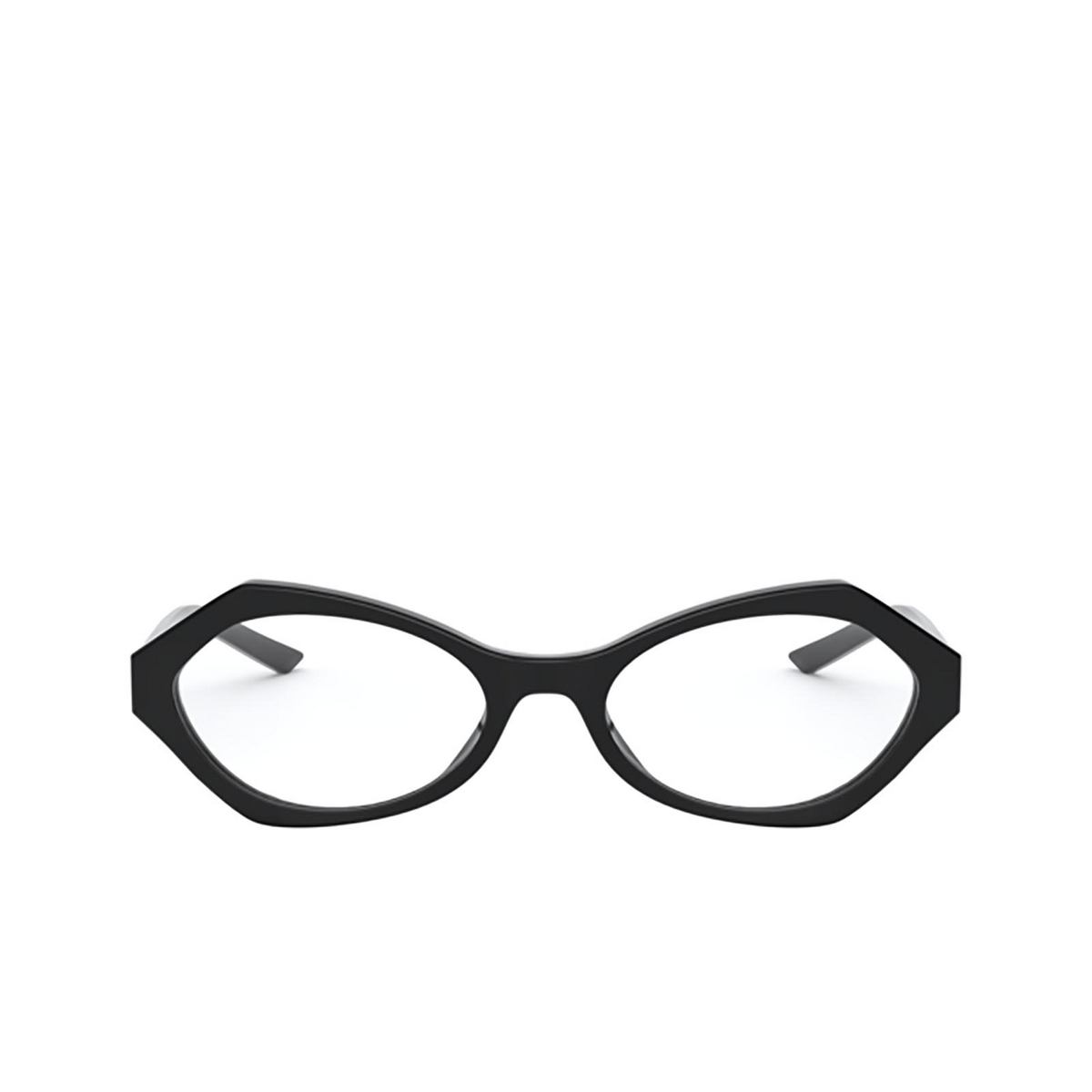 Prada PR 12XV Eyeglasses 1AB1O1 BLACK - front view