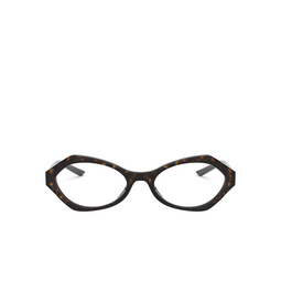Prada® Irregular Eyeglasses: PR 12XV color Havana 2AU1O1.