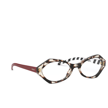 Prada PR 12XV Eyeglasses uao1o1 spotted opal brown - three-quarters view