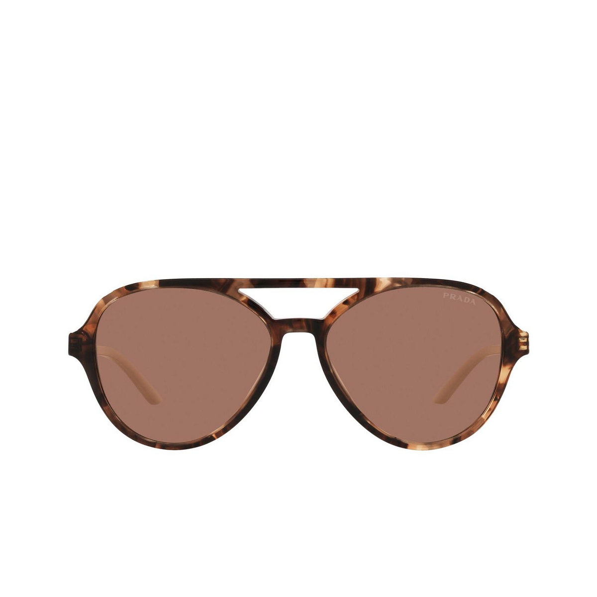 Prada PR 13WS Sunglasses 07R1P1 Caramel Tortoise - front view