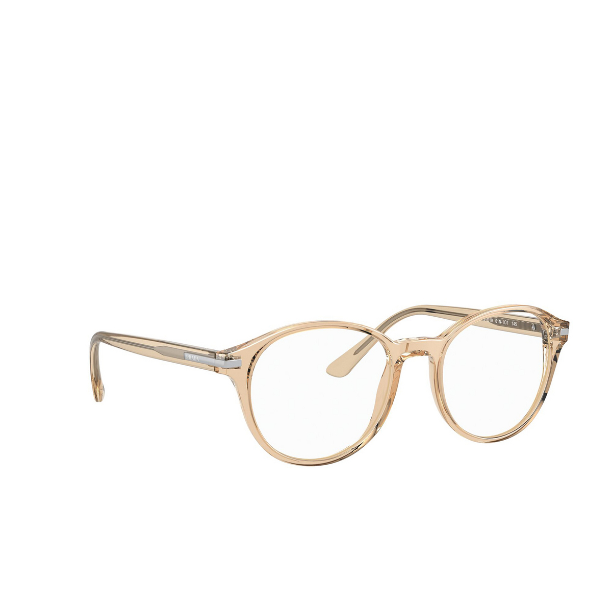 Prada PR 13WV Eyeglasses 01N1O1 Crystal Amber - product thumbnail 2/4