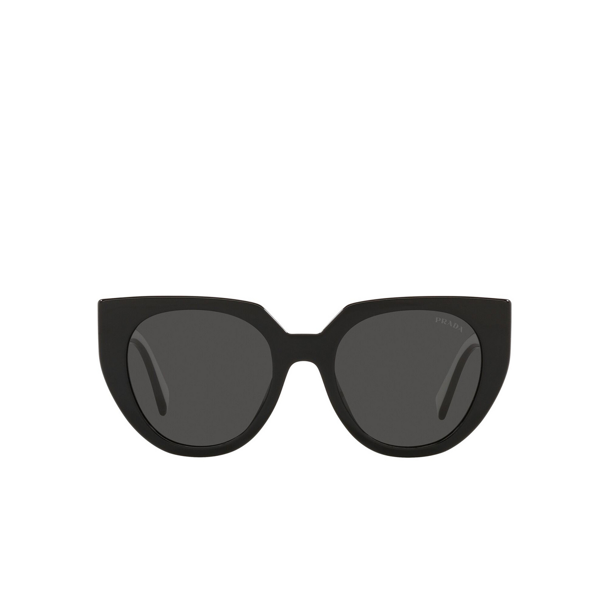 Prada PR 14WS Sunglasses 09Q5S0 Black / Talc - front view