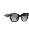 Prada PR 14WS Sunglasses 3890A7 black / medium tortoise - product thumbnail 2/4