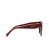 Prada PR 14WS Sunglasses VIY1L0 garnet - product thumbnail 3/4