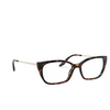 Prada® Cat-eye Eyeglasses: PR 14XV color Havana 2AU1O1 - product thumbnail 2/3.