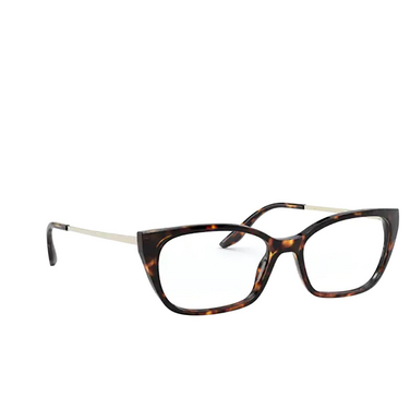 Lunettes de vue Prada PR 14XV 2AU1O1 havana - Vue trois quarts