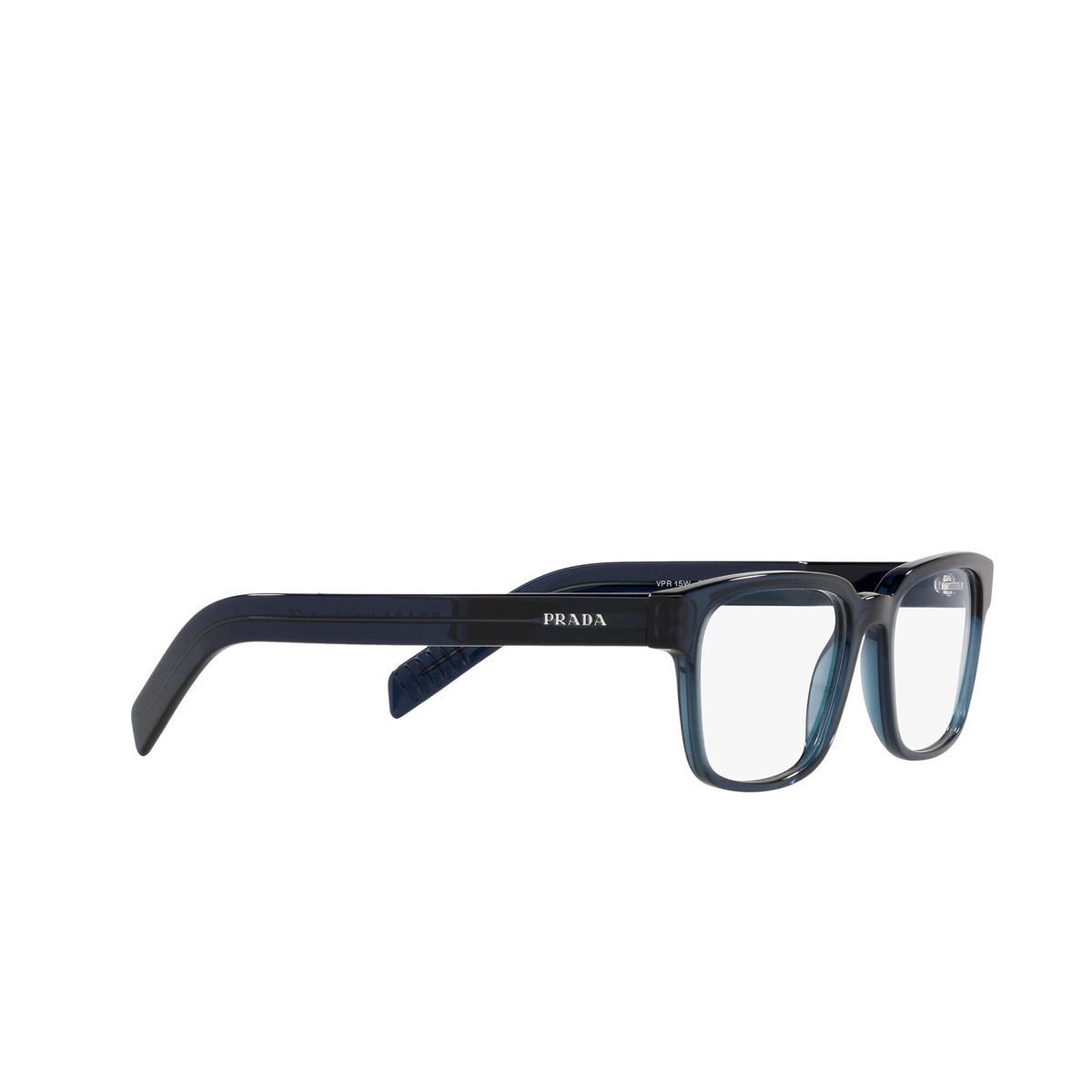 Prada PR 15WV Eyeglasses 08Q1O1 Transparent Blue - 2/4