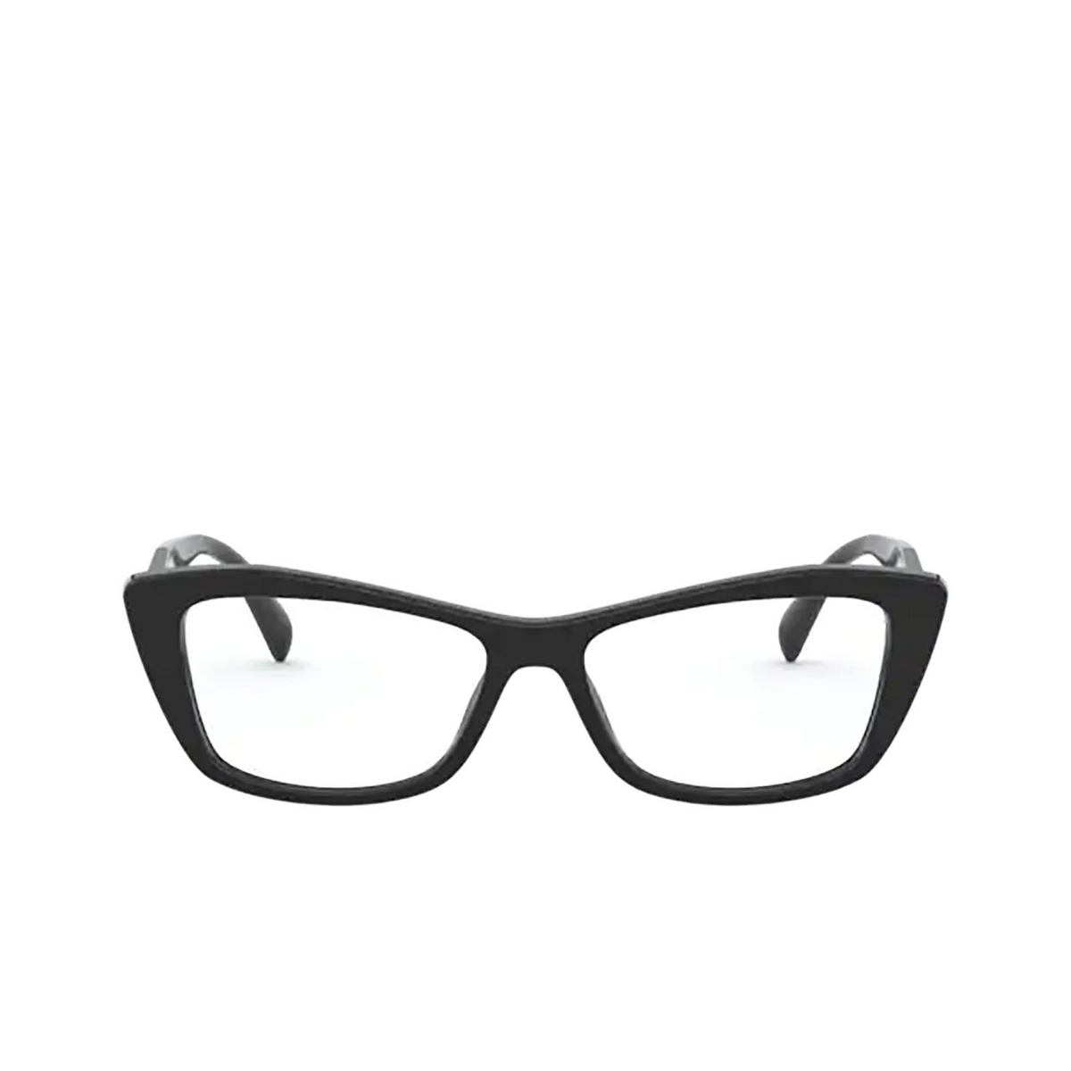 Prada PR 15XV Eyeglasses 1AB1O1 BLACK - front view