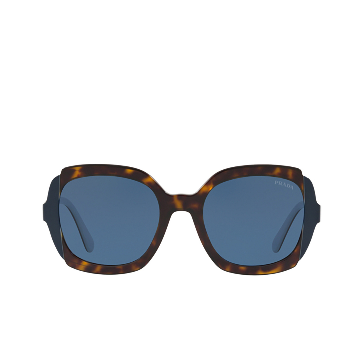 Prada PR 16US Sunglasses W3C1V1 HAVANA / TOP BLUE GREY - front view