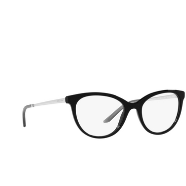 Prada PR 17WV Eyeglasses 1AB1O1 black - three-quarters view