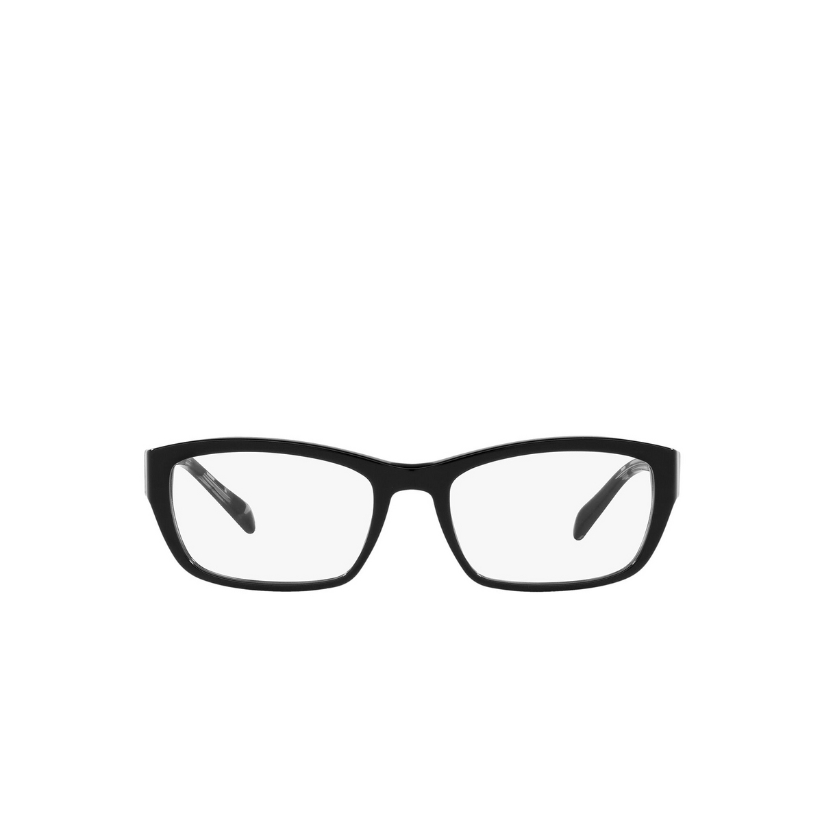 Prada PR 18OV Eyeglasses 07E1O1 Black - front view