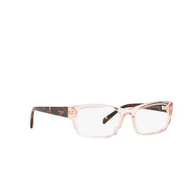Prada PR 18OV Korrektionsbrillen 5381O1 crystal pink - Dreiviertelansicht