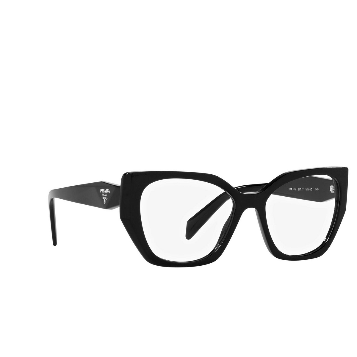 Prada PR 18WV Eyeglasses 1AB1O1 Black - Mia Burton