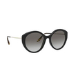 Prada PR 18XS Sunglasses 1AB0A7 black - product thumbnail 2/4