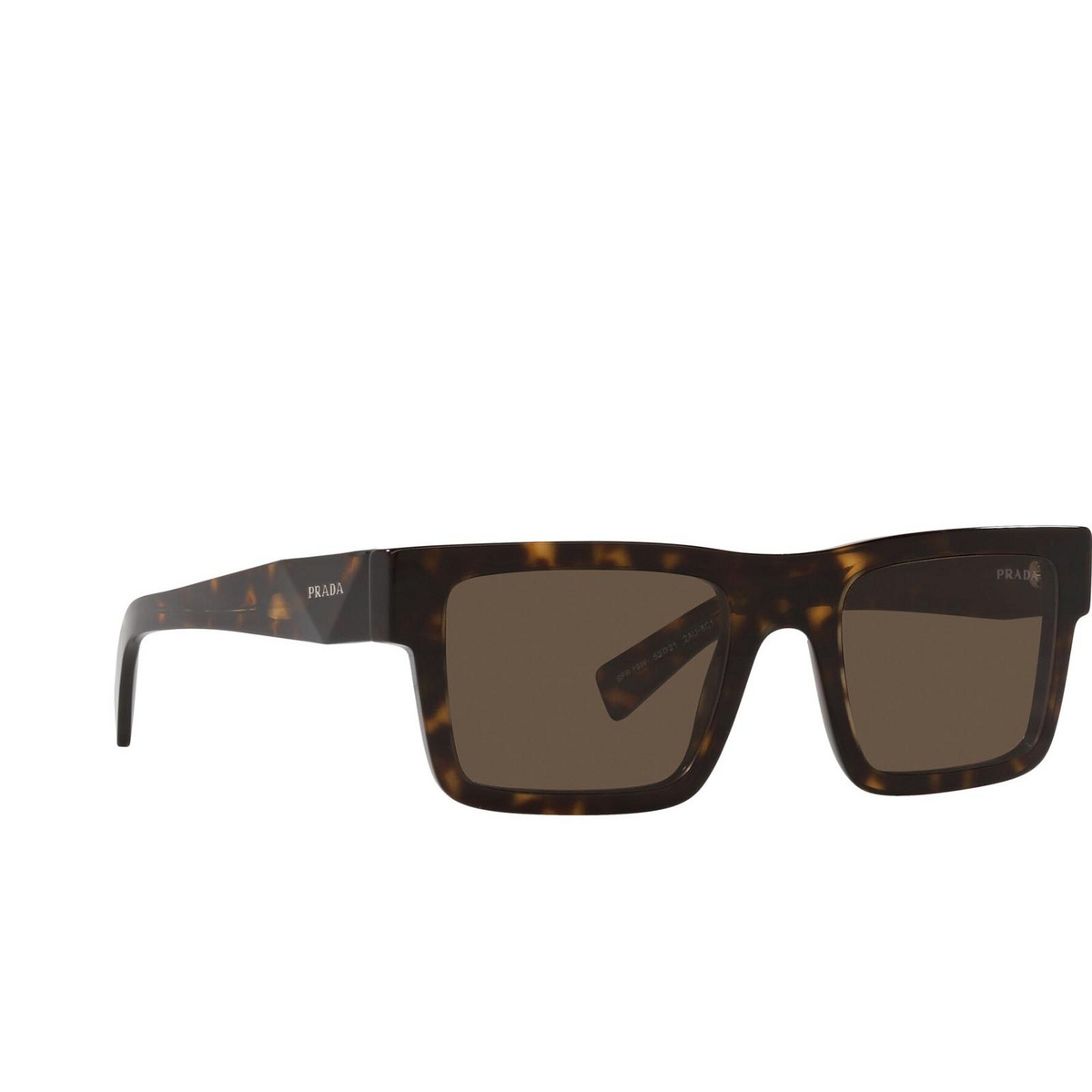 Prada PR 19WS Sunglasses 2AU8C1 Tortoise - three-quarters view