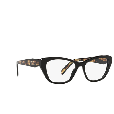 Prada PR 19WV Eyeglasses 1ab1o1 black - three-quarters view