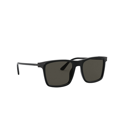 Prada PR 19XS Sunglasses 07F08G black - three-quarters view