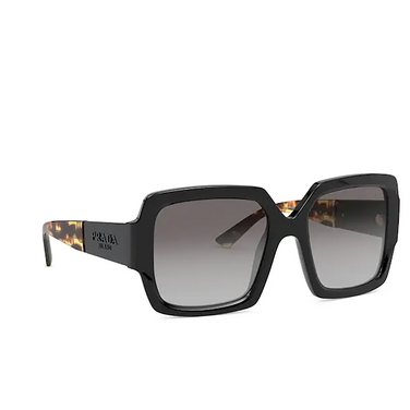 Prada PR 21XS Sunglasses 1ab0a7 black - three-quarters view
