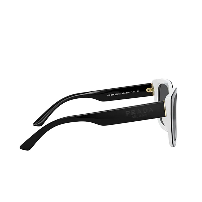 Prada PR 24XS Sunglasses YC45S0 black / ivory - 3/4