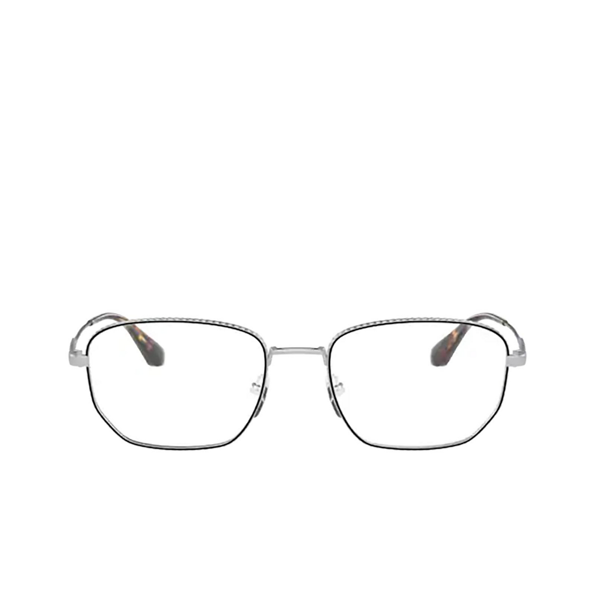 Prada PR 52WV Eyeglasses 5241O1 Black / Silver - front view