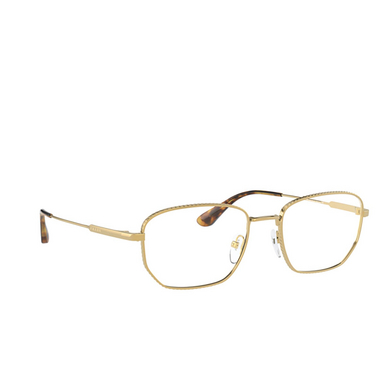 Prada PR 52WV Eyeglasses ZVN1O1 pale gold - three-quarters view