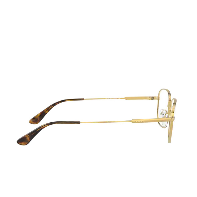 Prada PR 52WV Eyeglasses ZVN1O1 pale gold - 3/4