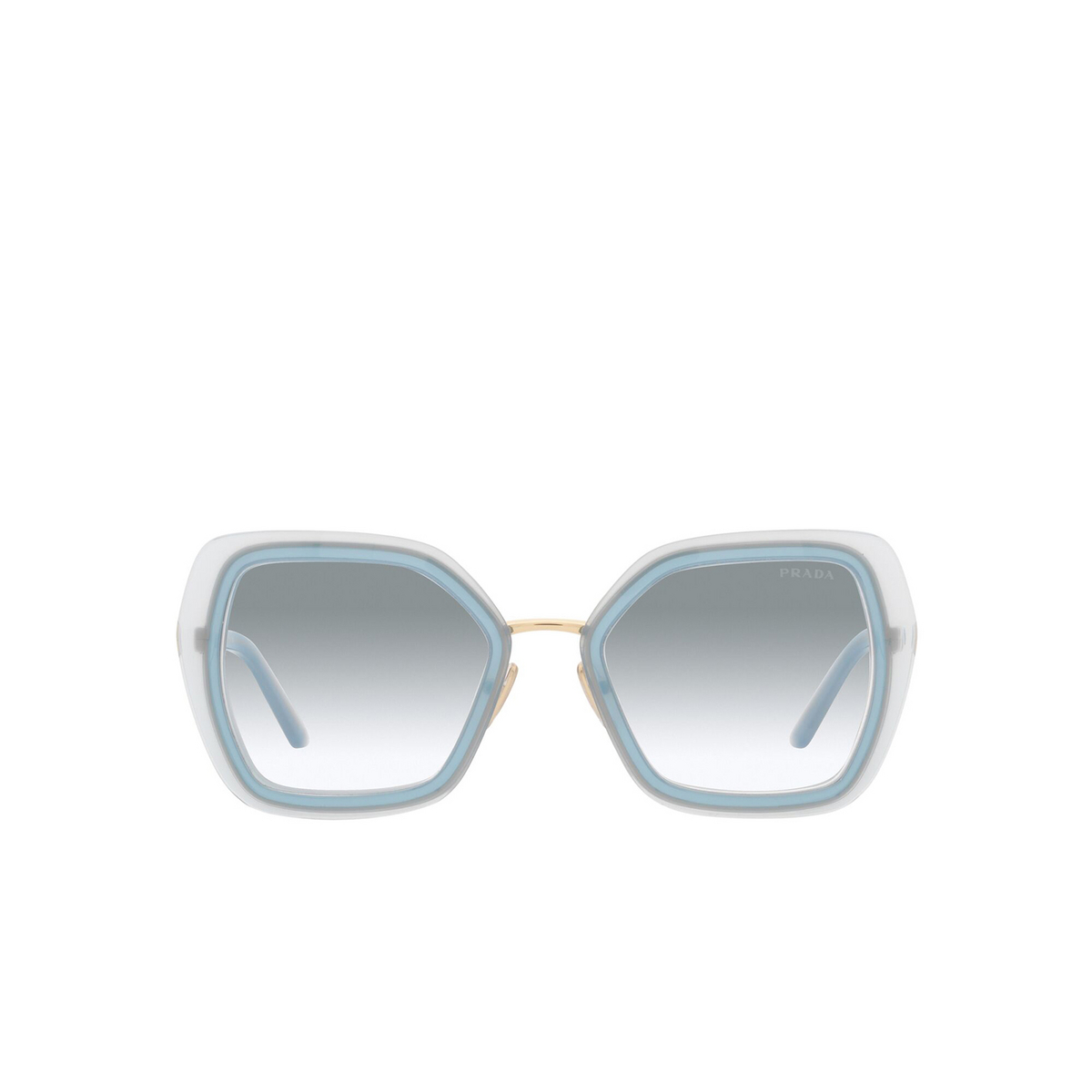 Prada® Butterfly Sunglasses: PR 53YS color Ceruleo Opal 06Y03O - front view.