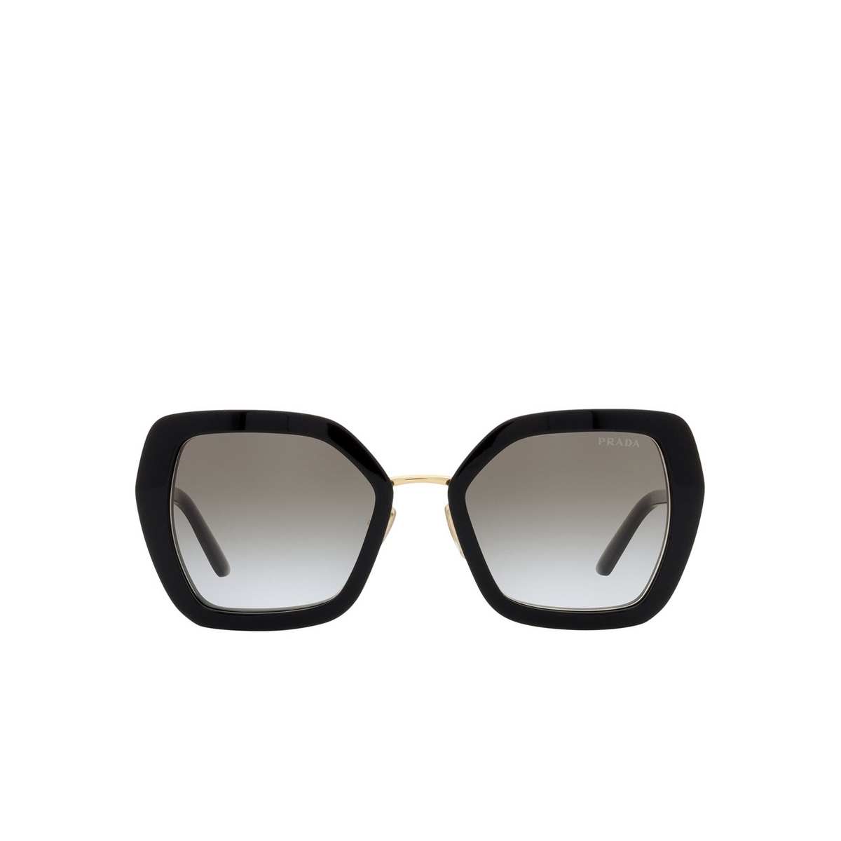 Prada® Butterfly Sunglasses: PR 53YS color Black AAV0A7 - front view.